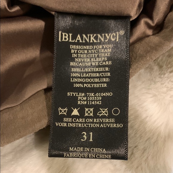 Blank NYC Tan Pencil Mini Skirt with Slit for Work - Picture 2 of 5